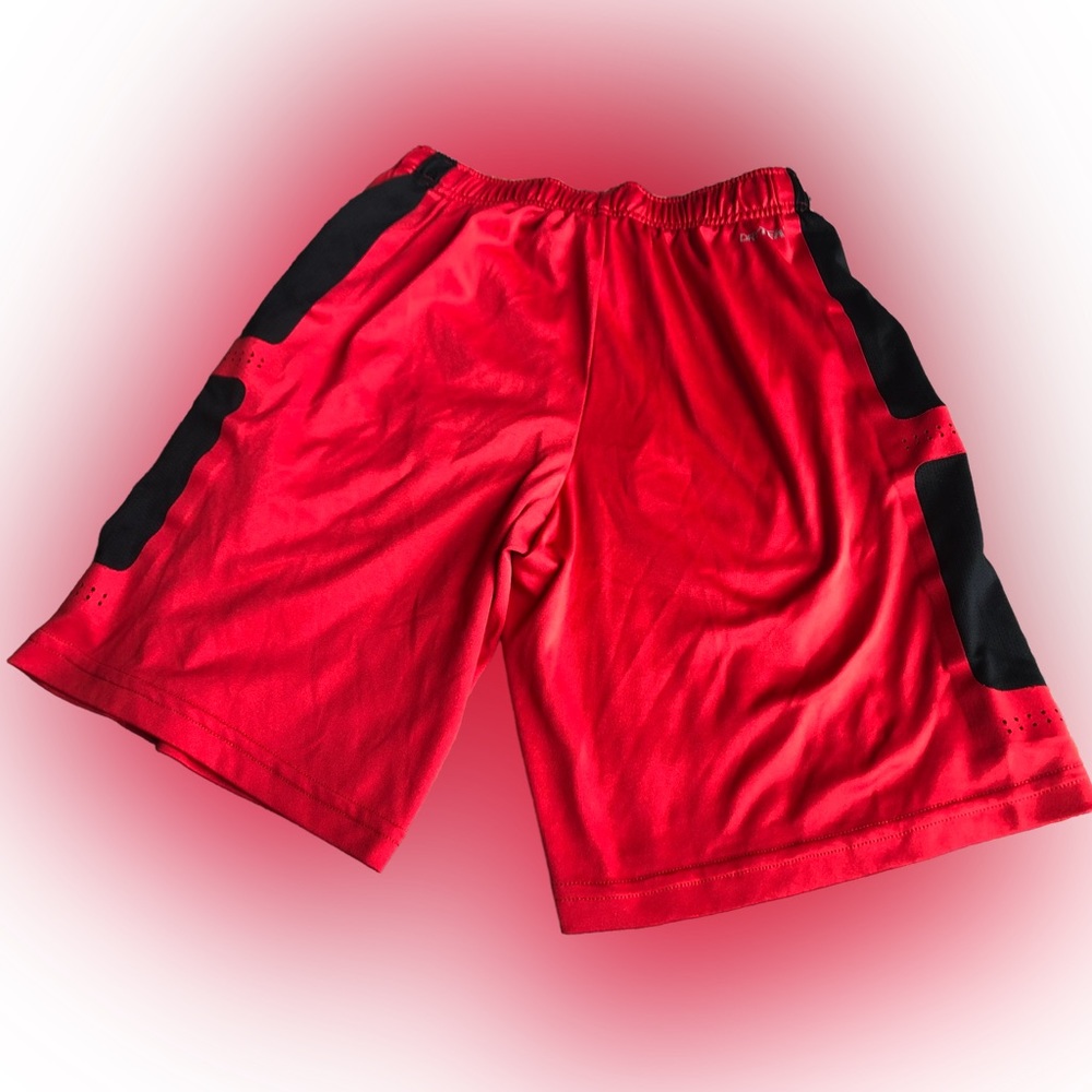 Tek Gear boys red & black basketball shorts with pockets